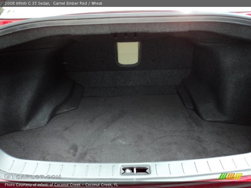 Garnet Ember Red / Wheat 2008 Infiniti G 35 Sedan