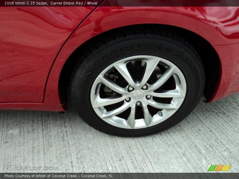Garnet Ember Red / Wheat 2008 Infiniti G 35 Sedan