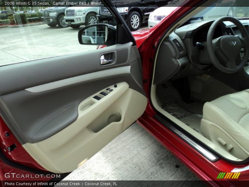 Garnet Ember Red / Wheat 2008 Infiniti G 35 Sedan