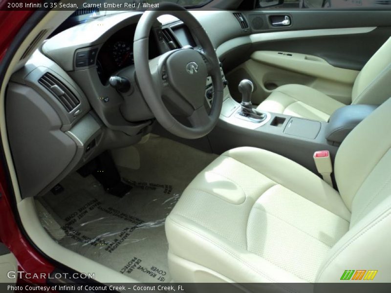 Garnet Ember Red / Wheat 2008 Infiniti G 35 Sedan