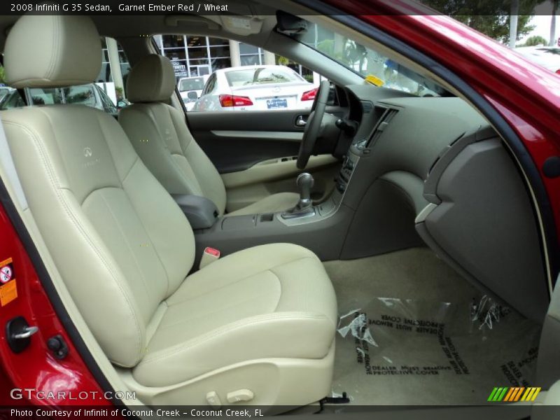 Garnet Ember Red / Wheat 2008 Infiniti G 35 Sedan
