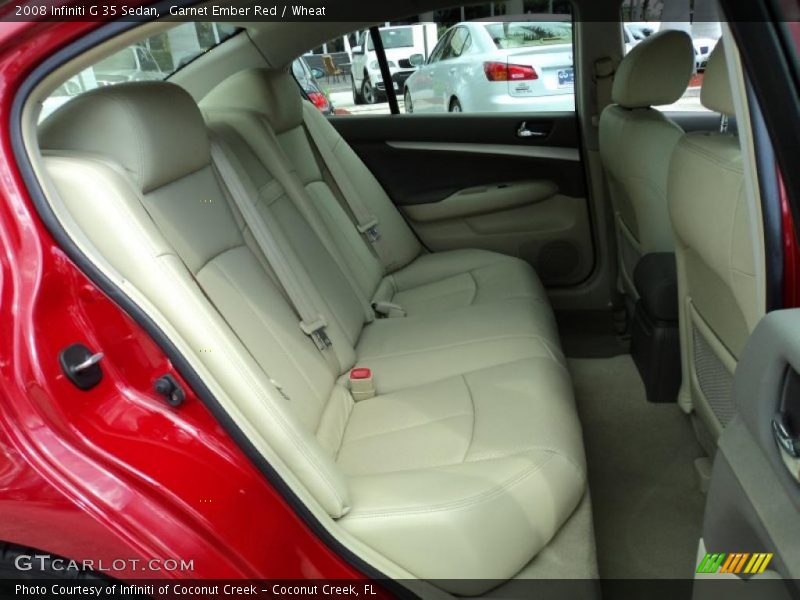 Garnet Ember Red / Wheat 2008 Infiniti G 35 Sedan