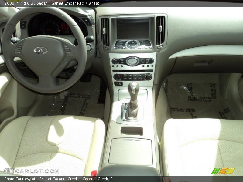 Garnet Ember Red / Wheat 2008 Infiniti G 35 Sedan