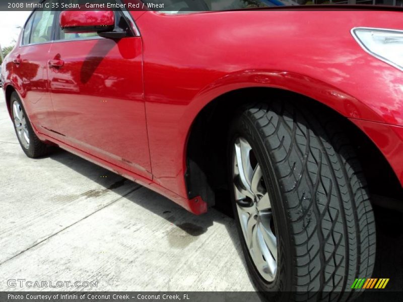 Garnet Ember Red / Wheat 2008 Infiniti G 35 Sedan