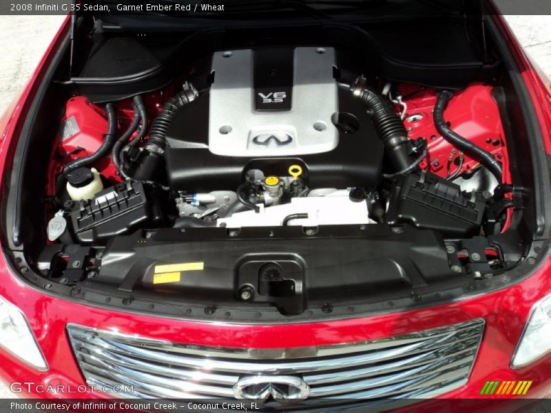 Garnet Ember Red / Wheat 2008 Infiniti G 35 Sedan