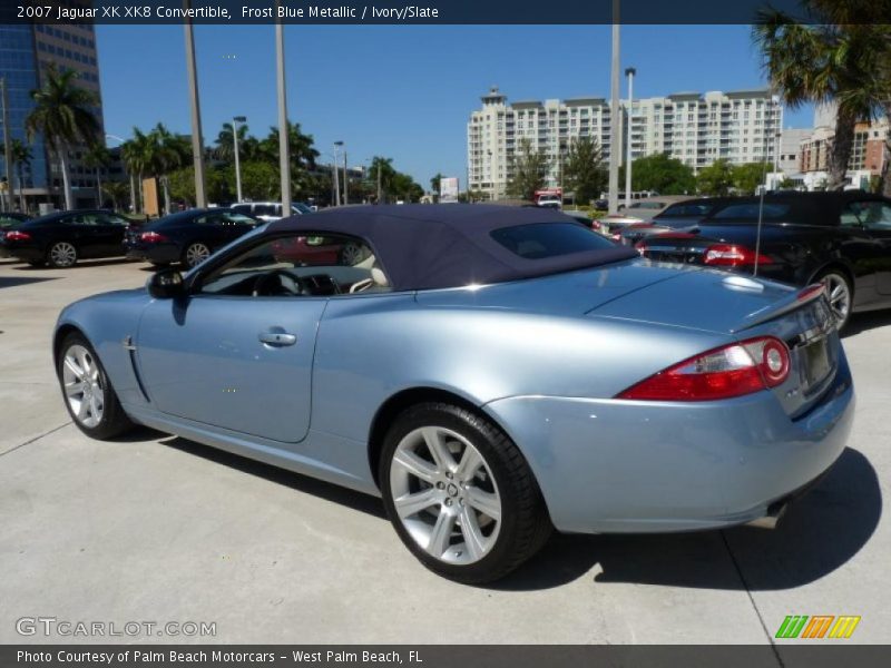 Frost Blue Metallic / Ivory/Slate 2007 Jaguar XK XK8 Convertible