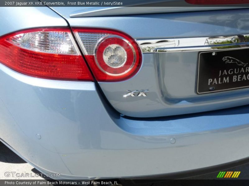 Frost Blue Metallic / Ivory/Slate 2007 Jaguar XK XK8 Convertible