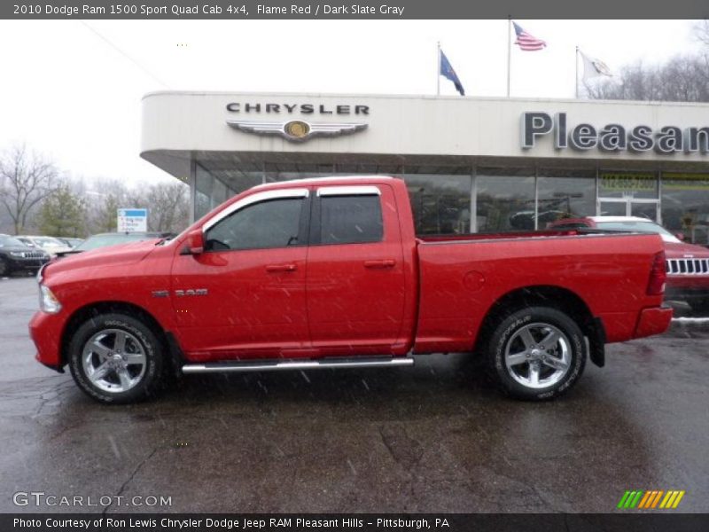 Flame Red / Dark Slate Gray 2010 Dodge Ram 1500 Sport Quad Cab 4x4