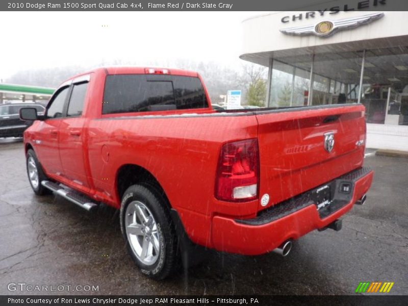 Flame Red / Dark Slate Gray 2010 Dodge Ram 1500 Sport Quad Cab 4x4