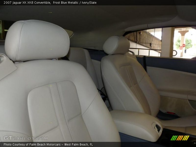 Frost Blue Metallic / Ivory/Slate 2007 Jaguar XK XK8 Convertible