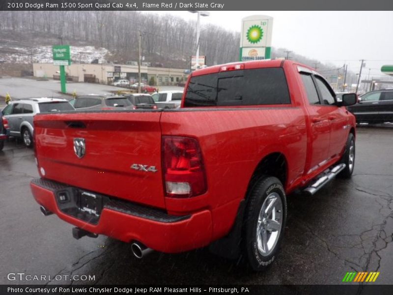 Flame Red / Dark Slate Gray 2010 Dodge Ram 1500 Sport Quad Cab 4x4