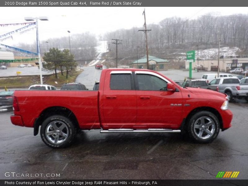 Flame Red / Dark Slate Gray 2010 Dodge Ram 1500 Sport Quad Cab 4x4