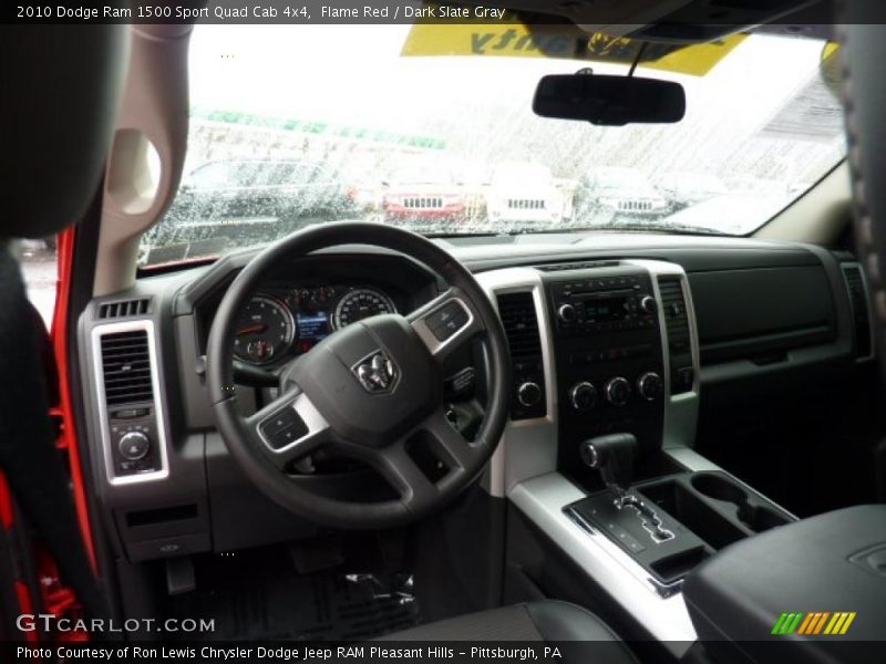 Flame Red / Dark Slate Gray 2010 Dodge Ram 1500 Sport Quad Cab 4x4