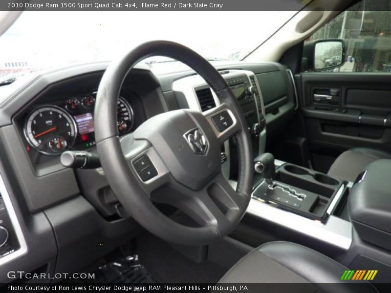 Flame Red / Dark Slate Gray 2010 Dodge Ram 1500 Sport Quad Cab 4x4