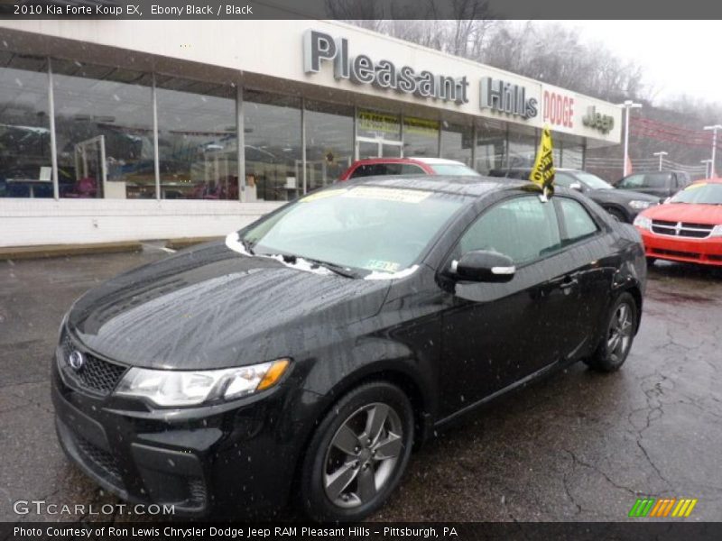Ebony Black / Black 2010 Kia Forte Koup EX