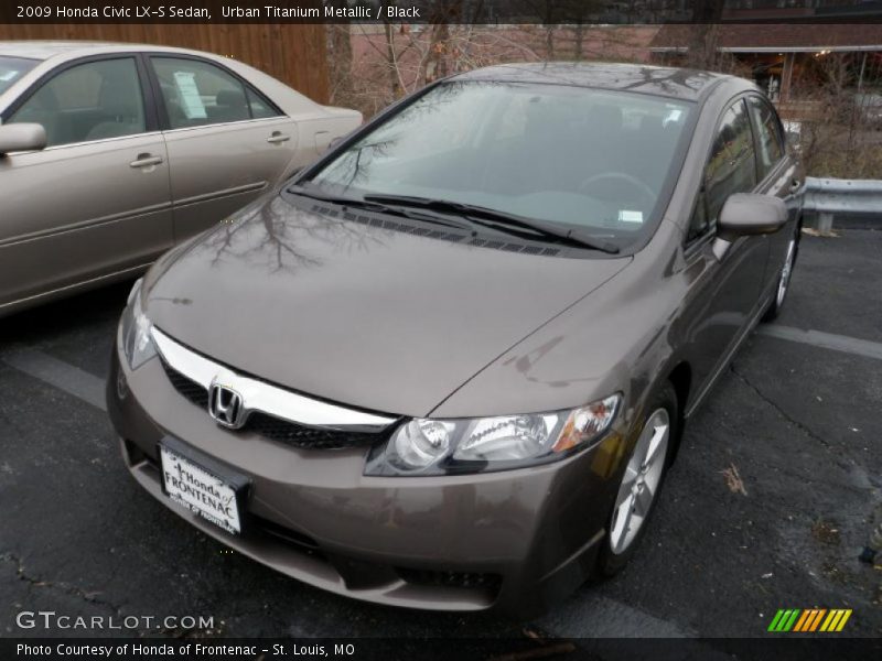 Urban Titanium Metallic / Black 2009 Honda Civic LX-S Sedan