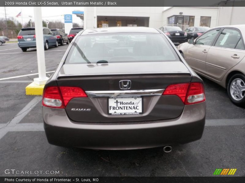 Urban Titanium Metallic / Black 2009 Honda Civic LX-S Sedan