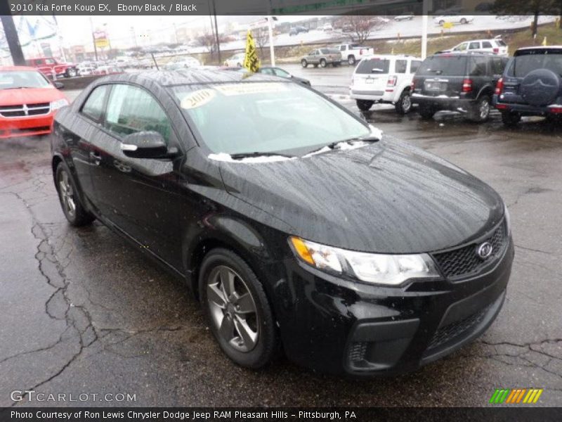 Ebony Black / Black 2010 Kia Forte Koup EX