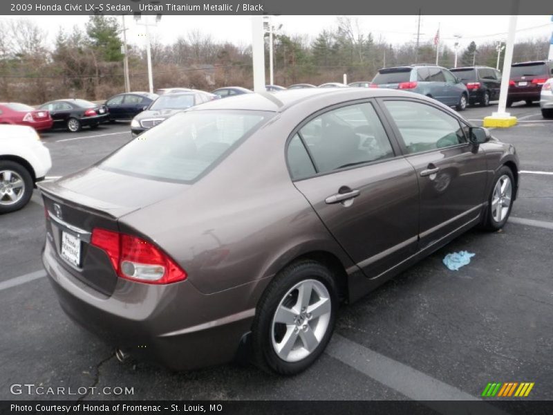 Urban Titanium Metallic / Black 2009 Honda Civic LX-S Sedan
