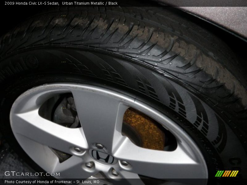 Urban Titanium Metallic / Black 2009 Honda Civic LX-S Sedan