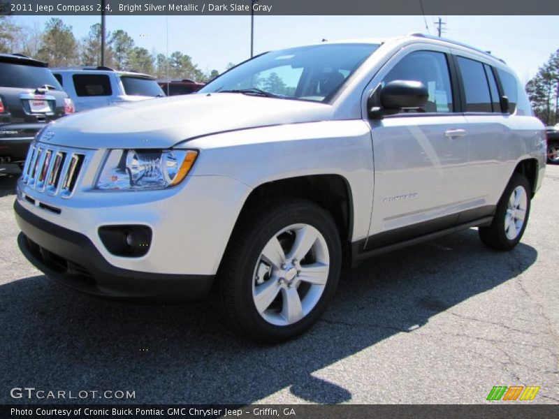 Bright Silver Metallic / Dark Slate Gray 2011 Jeep Compass 2.4