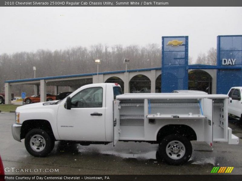 Summit White / Dark Titanium 2010 Chevrolet Silverado 2500HD Regular Cab Chassis Utility