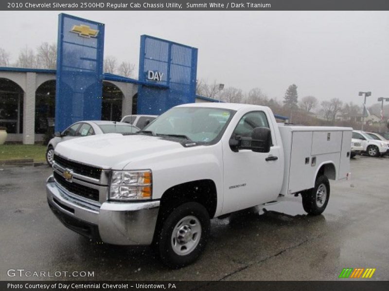 Summit White / Dark Titanium 2010 Chevrolet Silverado 2500HD Regular Cab Chassis Utility