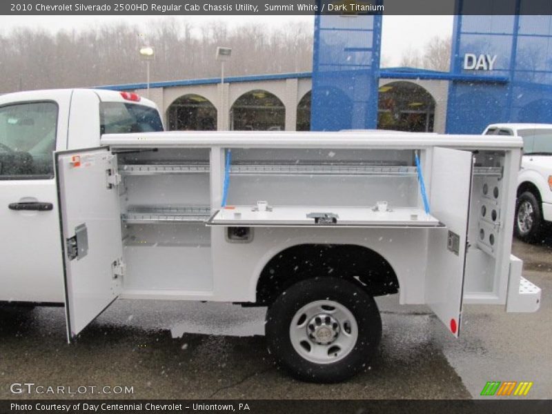 Summit White / Dark Titanium 2010 Chevrolet Silverado 2500HD Regular Cab Chassis Utility