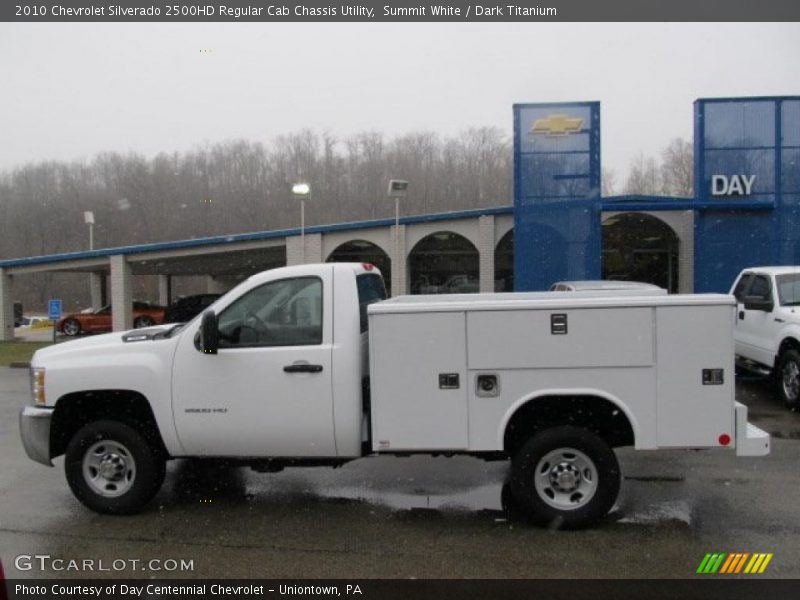 Summit White / Dark Titanium 2010 Chevrolet Silverado 2500HD Regular Cab Chassis Utility