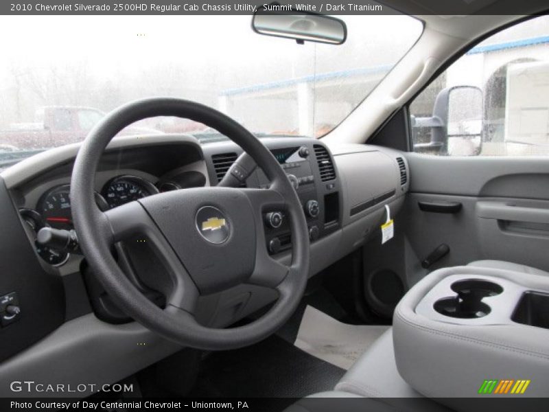 Summit White / Dark Titanium 2010 Chevrolet Silverado 2500HD Regular Cab Chassis Utility
