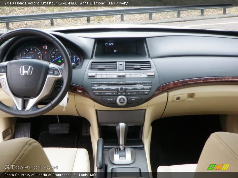 Dashboard of 2010 Accord Crosstour EX-L 4WD