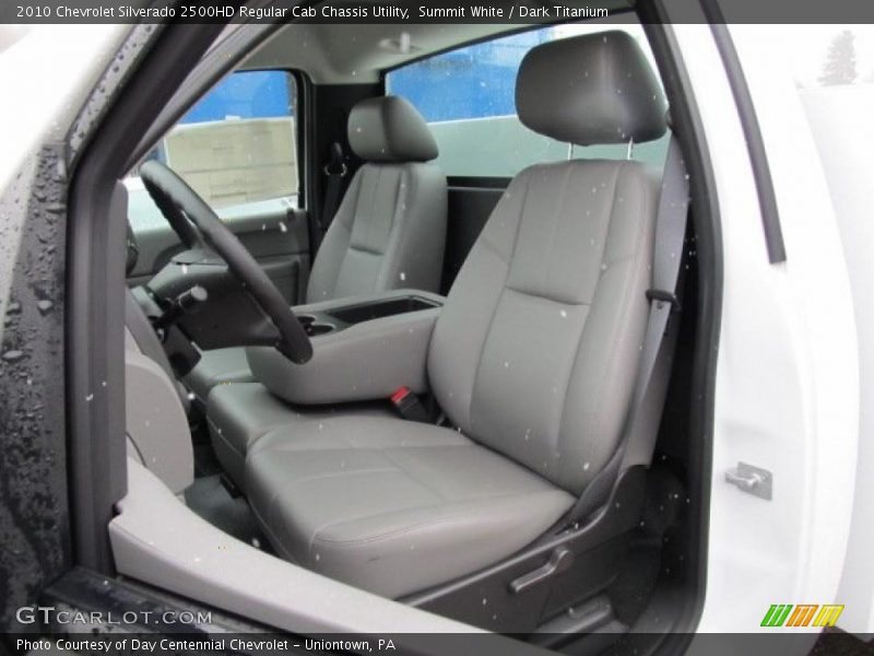  2010 Silverado 2500HD Regular Cab Chassis Utility Dark Titanium Interior