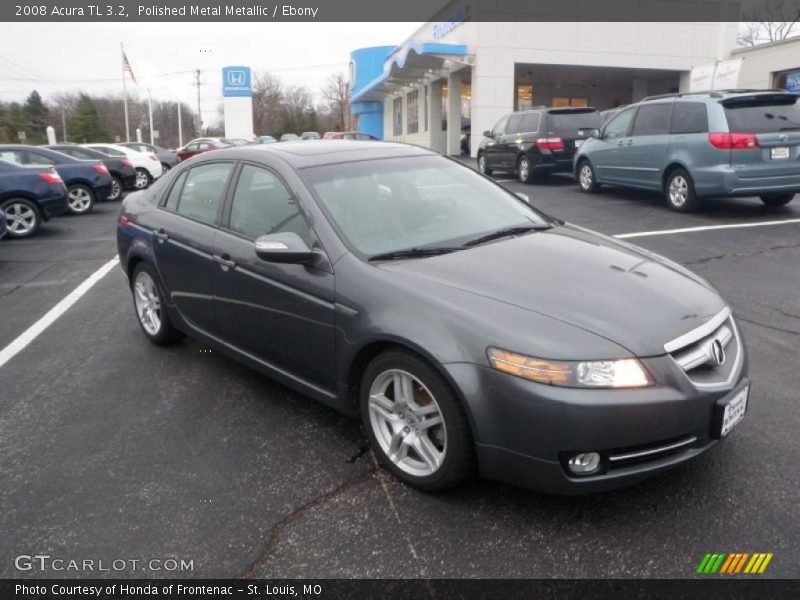 Polished Metal Metallic / Ebony 2008 Acura TL 3.2