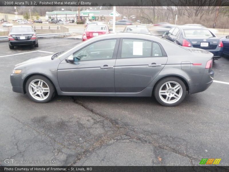 Polished Metal Metallic / Ebony 2008 Acura TL 3.2