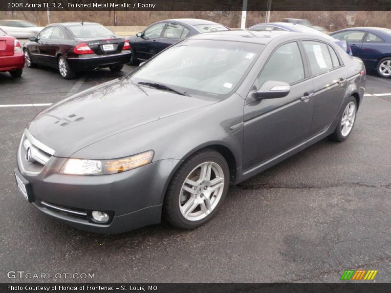 Polished Metal Metallic / Ebony 2008 Acura TL 3.2