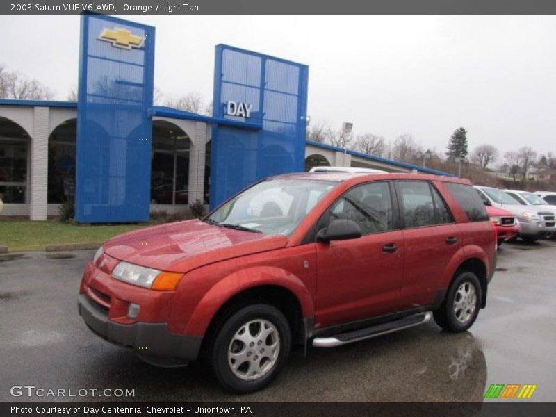 Orange / Light Tan 2003 Saturn VUE V6 AWD