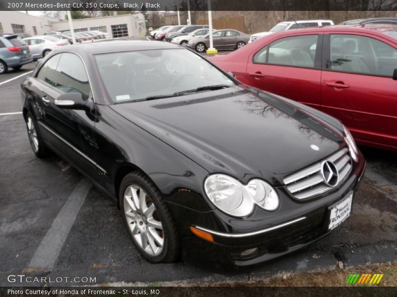 Black / Black 2007 Mercedes-Benz CLK 350 Coupe