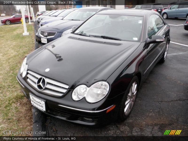 Black / Black 2007 Mercedes-Benz CLK 350 Coupe