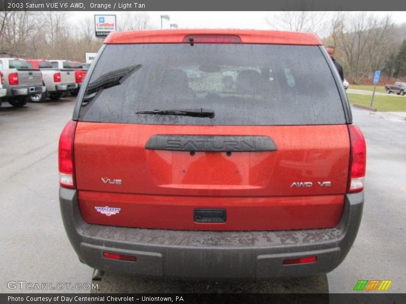 Orange / Light Tan 2003 Saturn VUE V6 AWD
