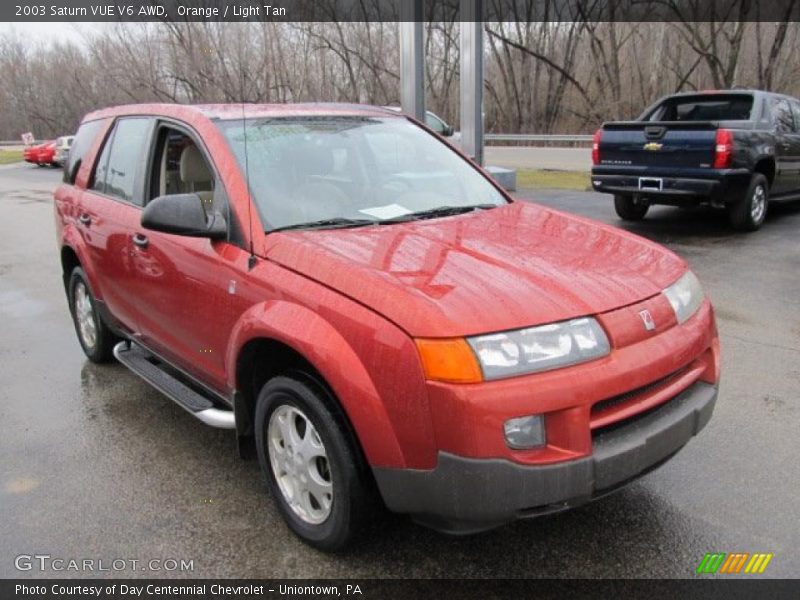 Orange / Light Tan 2003 Saturn VUE V6 AWD