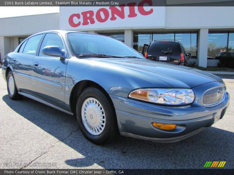 Titanium Blue Metallic / Medium Gray 2001 Buick LeSabre Limited