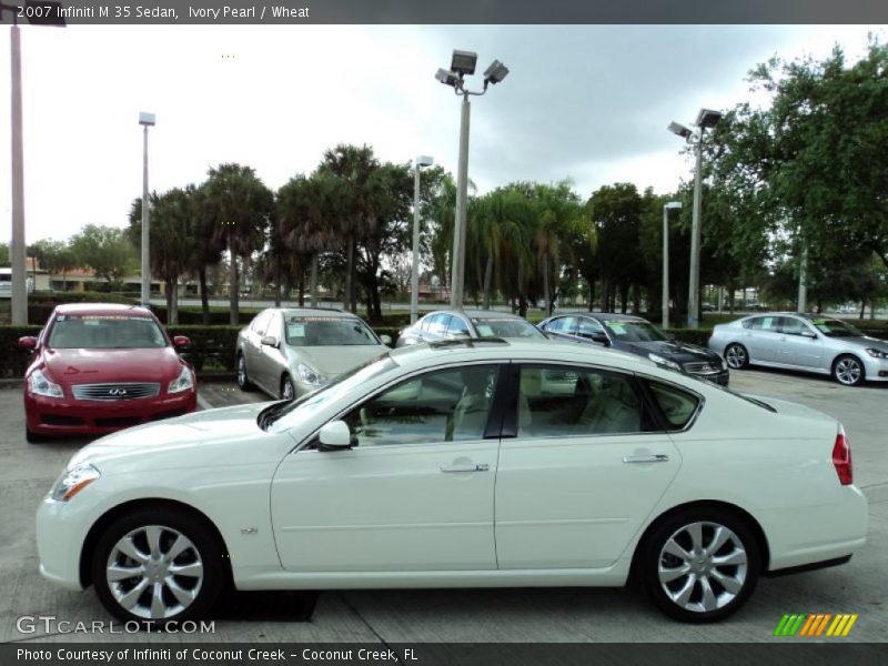 Ivory Pearl / Wheat 2007 Infiniti M 35 Sedan