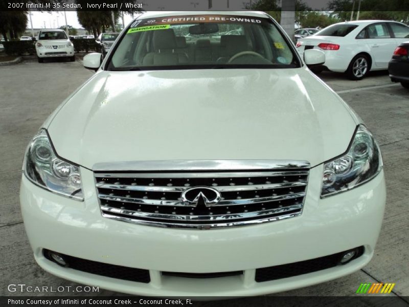 Ivory Pearl / Wheat 2007 Infiniti M 35 Sedan