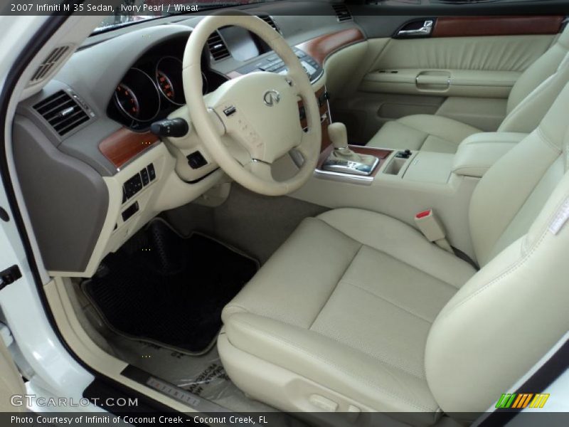 Ivory Pearl / Wheat 2007 Infiniti M 35 Sedan