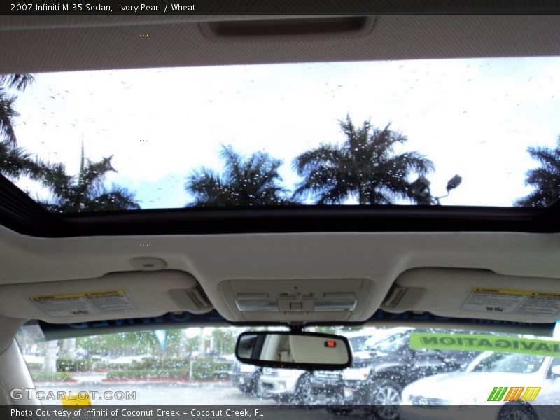 Ivory Pearl / Wheat 2007 Infiniti M 35 Sedan