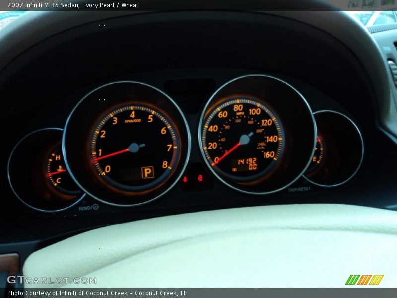 Ivory Pearl / Wheat 2007 Infiniti M 35 Sedan