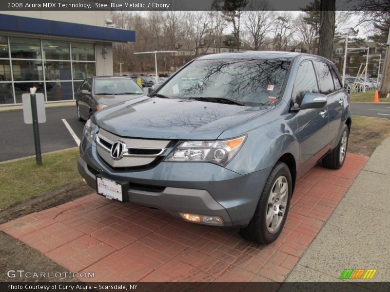 Steel Blue Metallic / Ebony 2008 Acura MDX Technology