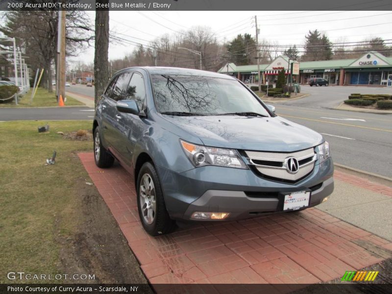Steel Blue Metallic / Ebony 2008 Acura MDX Technology