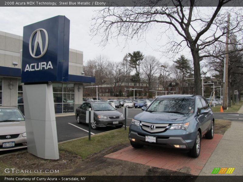 Steel Blue Metallic / Ebony 2008 Acura MDX Technology