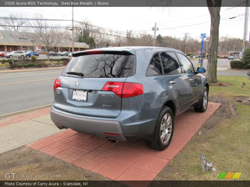 Steel Blue Metallic / Ebony 2008 Acura MDX Technology